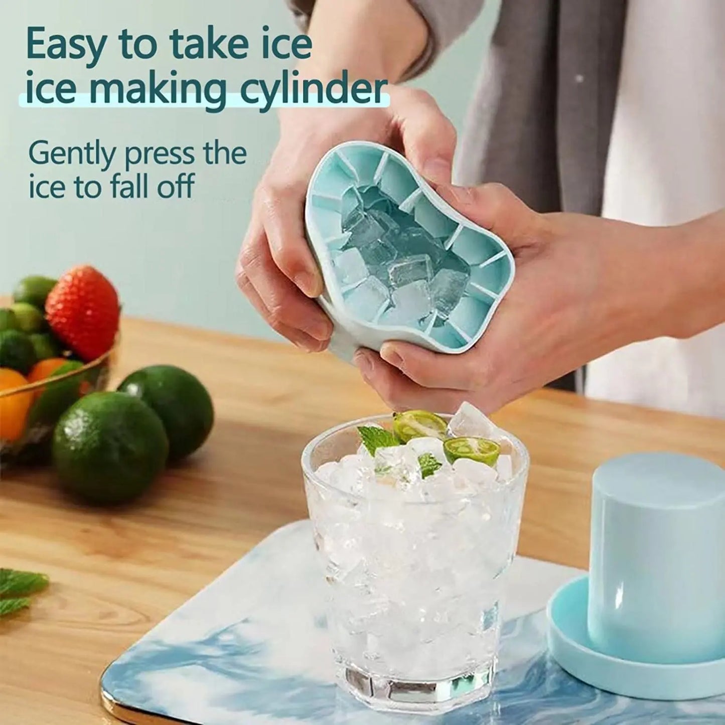 Silicone Ice Cube Maker Cup