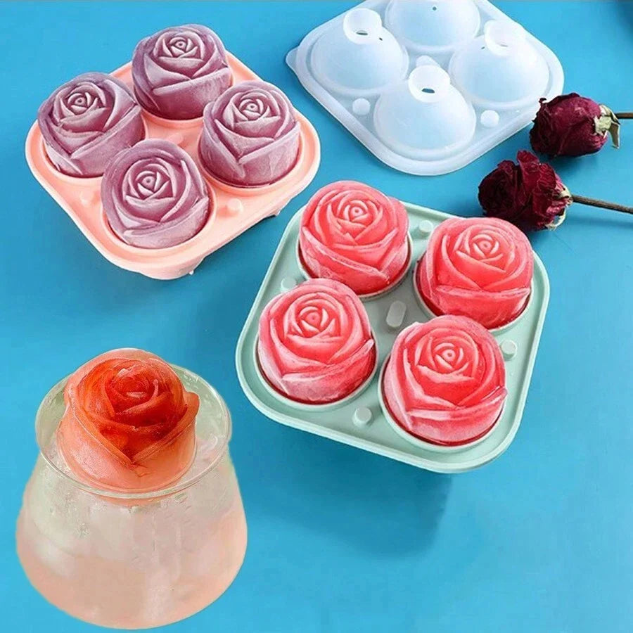 Rose Shaped Ice Mold