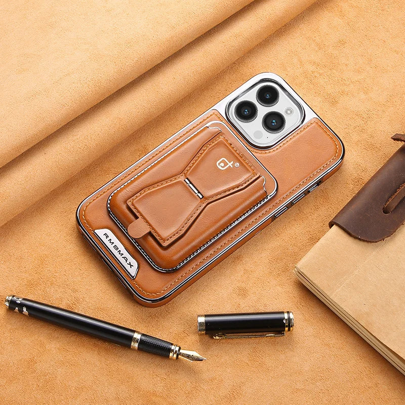 Skin striae Magnetic iPhone Case with Removal Card Holder