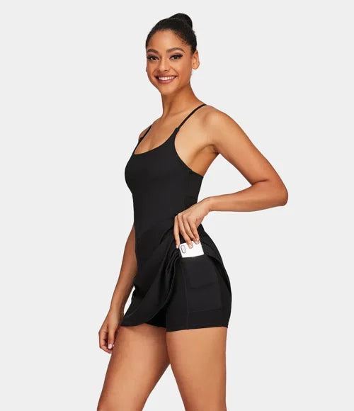 Plush Backless Active Dress-Easy Peezy Edition-UPF50+