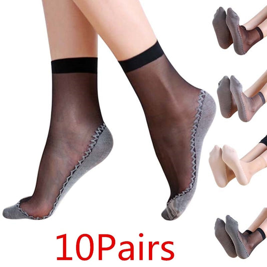 Silky Anti-Slip Cotton Socks