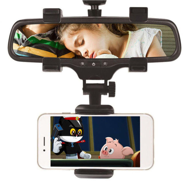Clipro 360° Car Rearview Mirror Mount Phone Holder