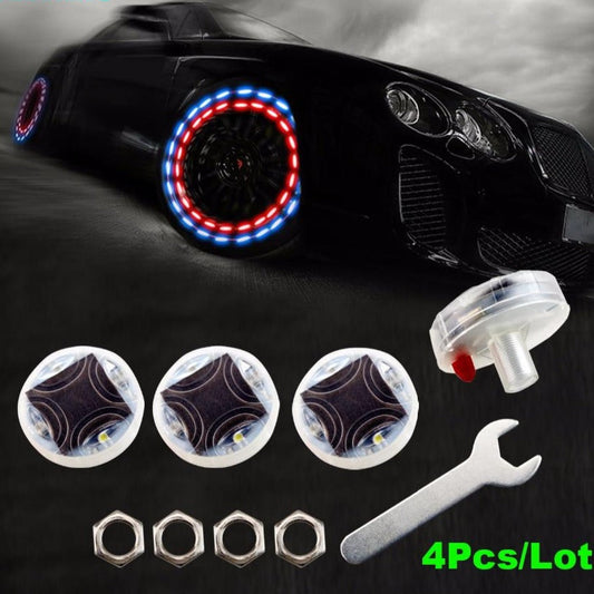 Car Solar Tire Light LED Color Flashing (suitable for cars, motorcycles and bicycles)
