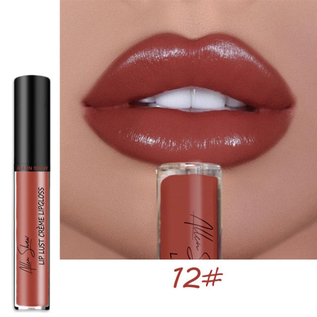 12 Color Cream Texture Lipstick Waterproof