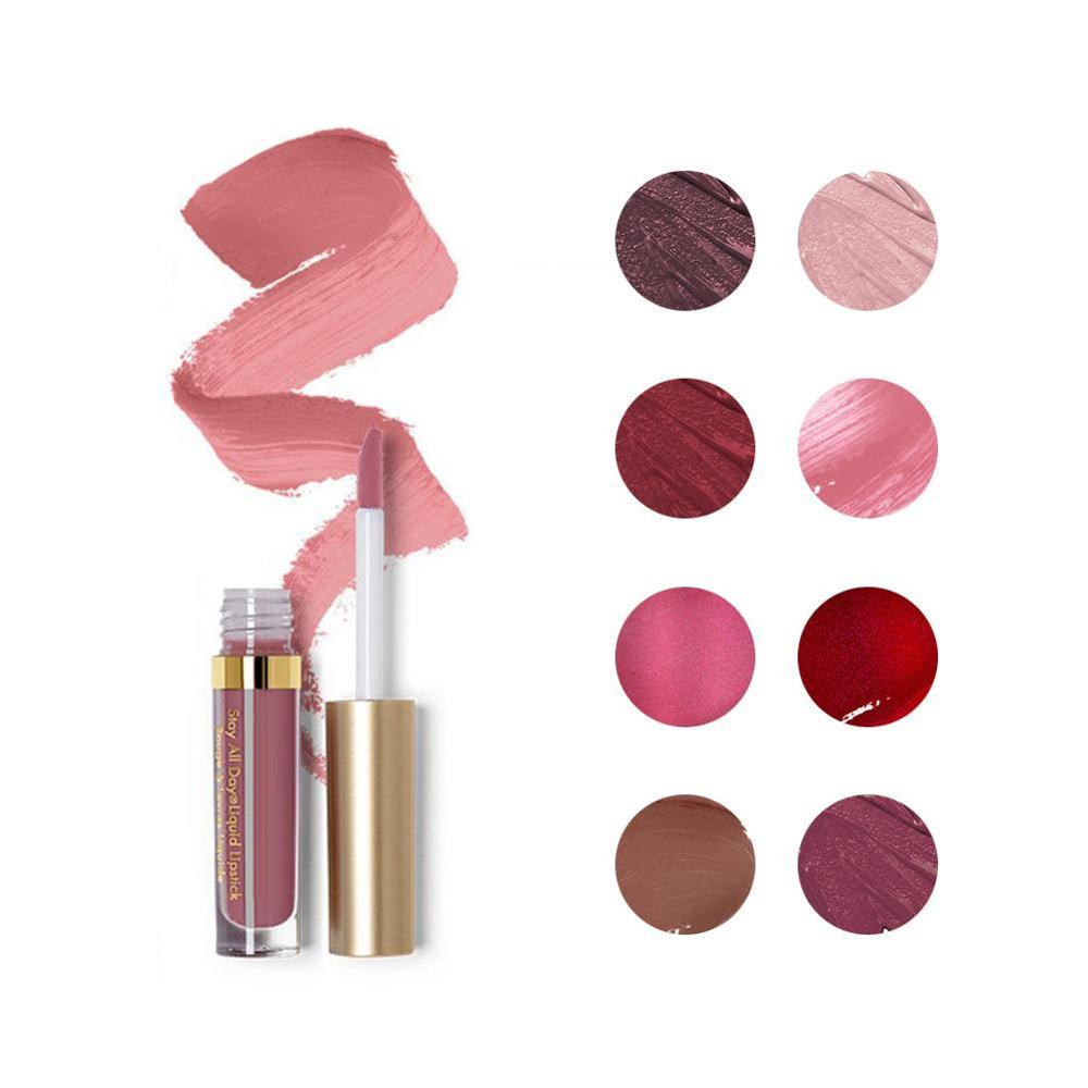 8pcs/Set Everlasting Matte Liquid Lipstick