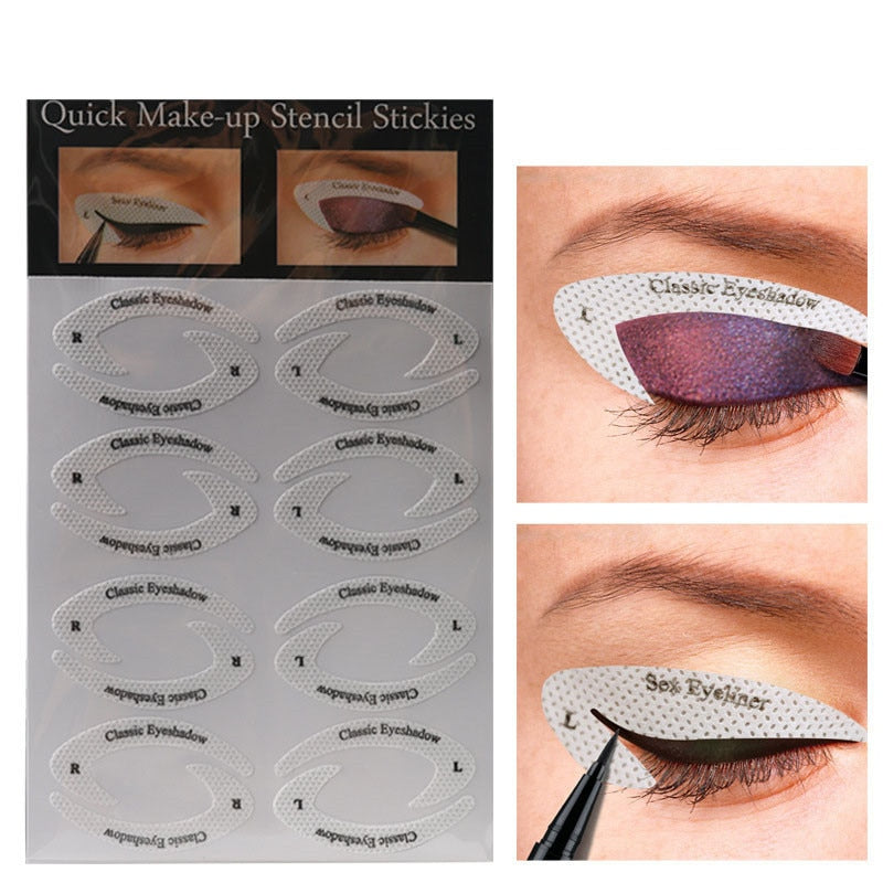 Quick Eyeliner Eyeshadow Stencils