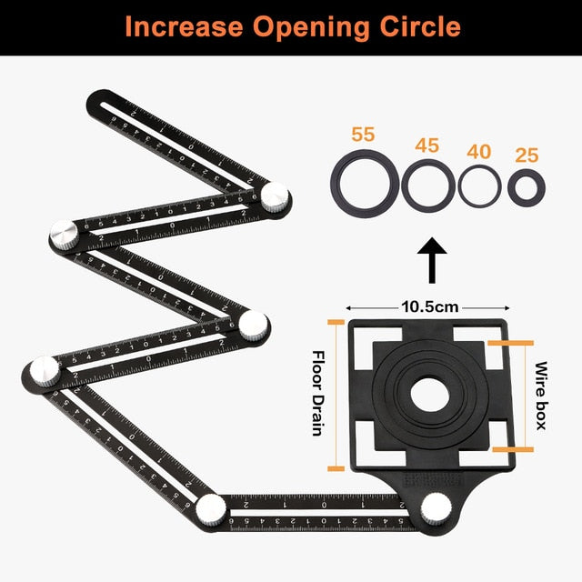 Universal Six-Sided Angle Measuring Locator