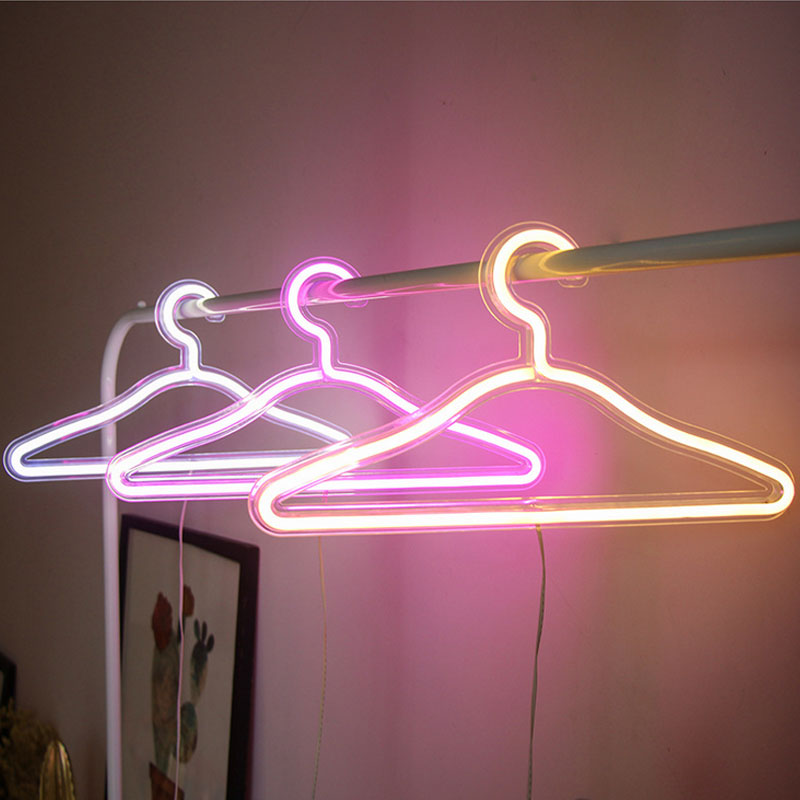 LED Neon Clothes Hanger