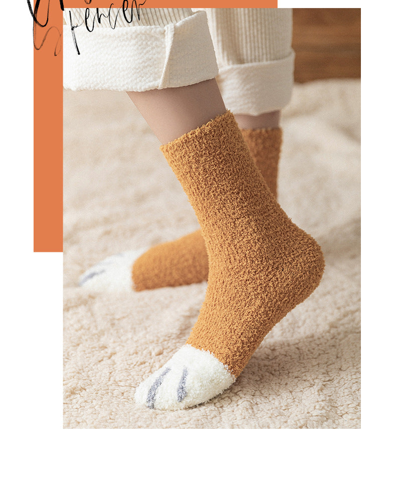 Cute Cat Cotton Socks