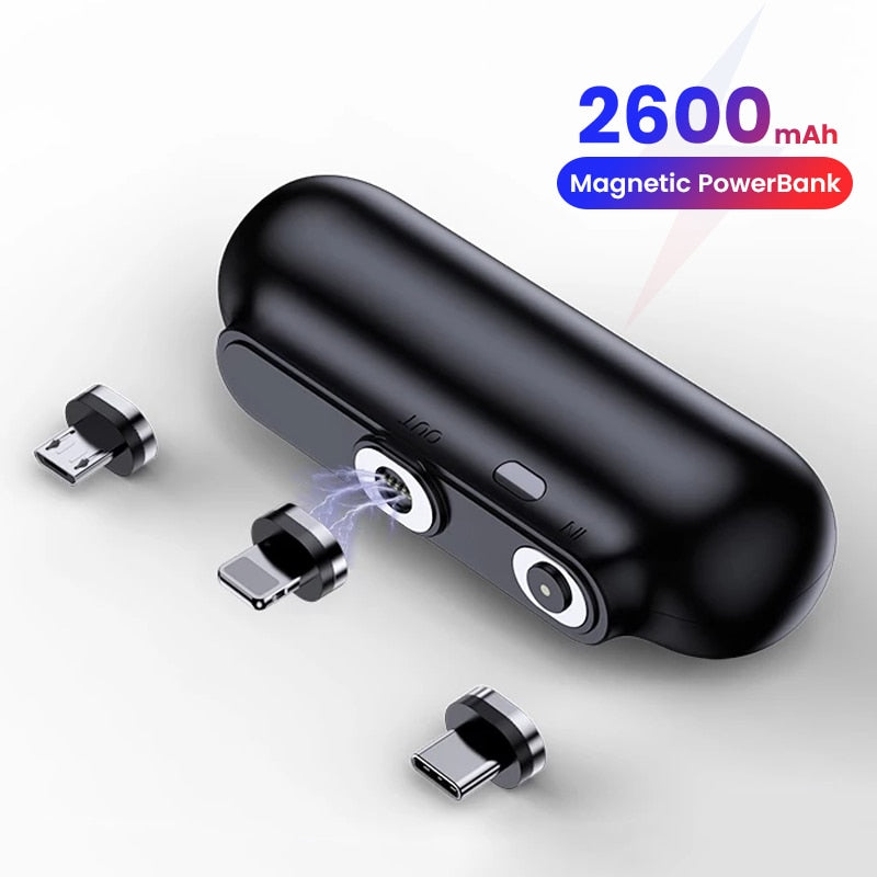 Mini Magnetic Power Bank 2600mAh