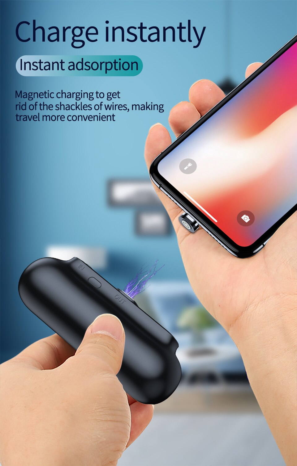 Mini Magnetic Power Bank 2600mAh