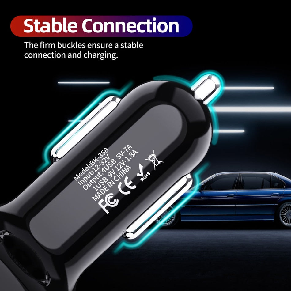 4-in-1 Fast Charging Port For Car