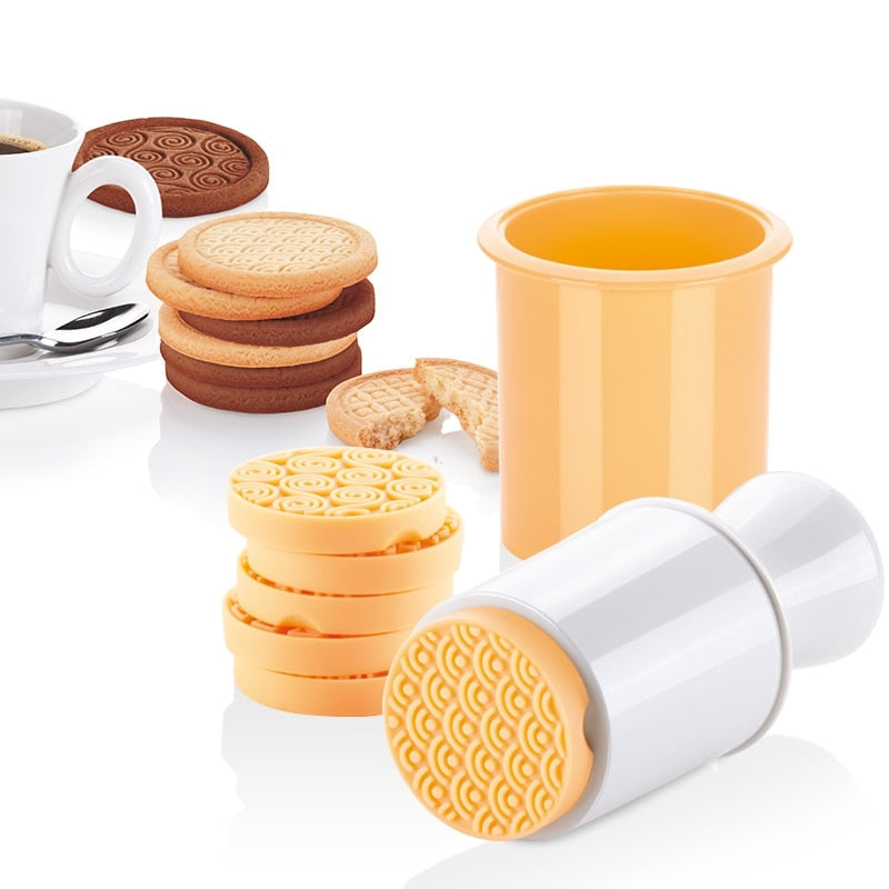 Non-Stick Cookie Stamp & Cutter (6 Styles Set)