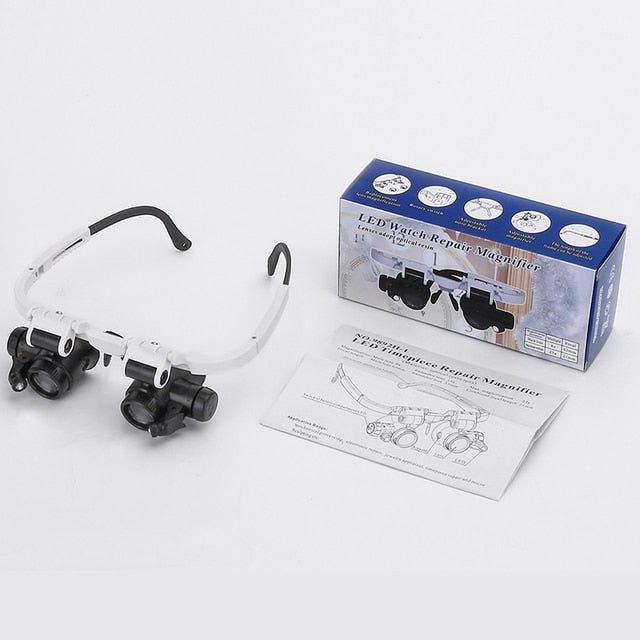 LED Glasses Magnifier 8x 15x 23x