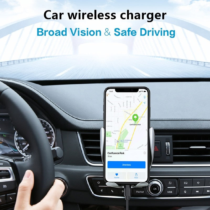 Car Logo Customized Mobile Phone Holder For Wireless Charging In The Car