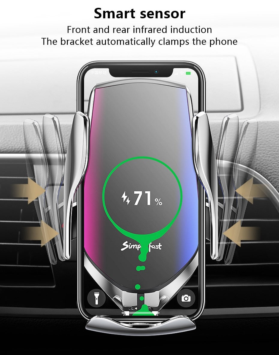 Car Logo Customized Mobile Phone Holder For Wireless Charging In The Car