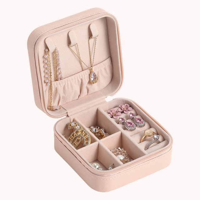 Chloe Portable Organizer Mini Travel Display Storage Jewelry Box