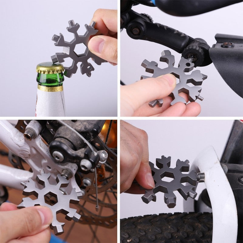 Saker 18-in-1 Stainless Steel Snowflakes Multi-Tool