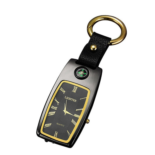 Watch Lighter Gadget With Torch, Compass & Keychain