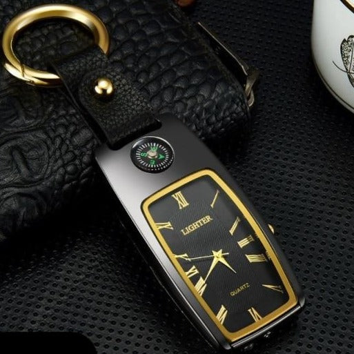 Watch Lighter Gadget With Torch, Compass & Keychain