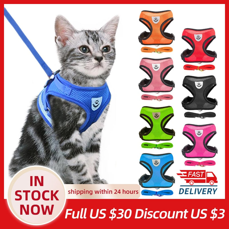 Adjustable Cat Harness and Leash