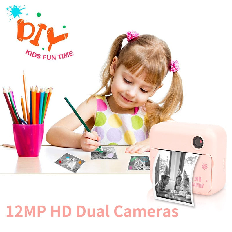 Children's Camera Kids With Printing Toys