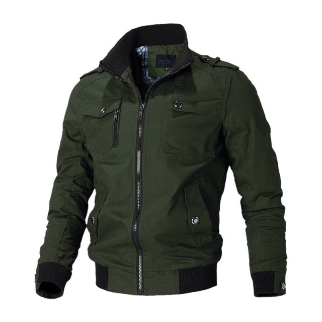 Men's Casual Jacket with Stand-up Collar