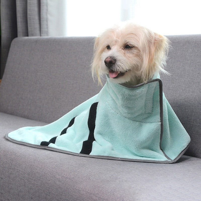 Absorbent Pet Bathrobe