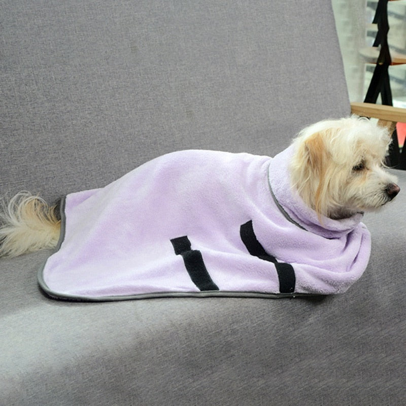 Absorbent Pet Bathrobe