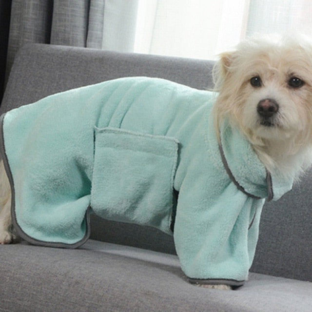 Absorbent Pet Bathrobe