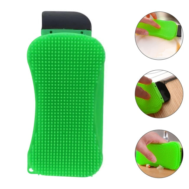 3-in-1 Premium Silicone Kitchen Sponge