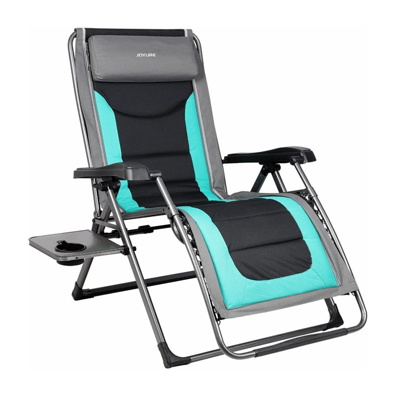 Oversize XL Zero Gravity Recliner Padded Patio Lounger Chair