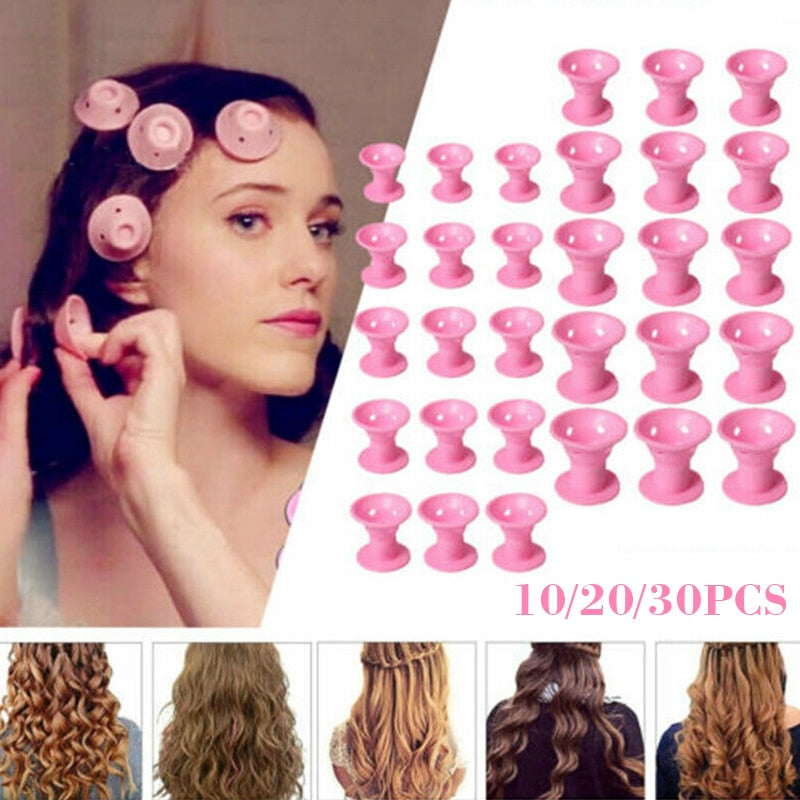 Silicone Hair Curlers (10/20/30 PCS)