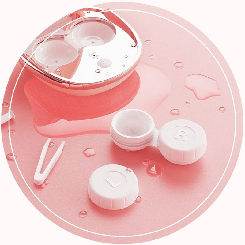 ULTRASONIC CLEANING CONTACT LENS CASE