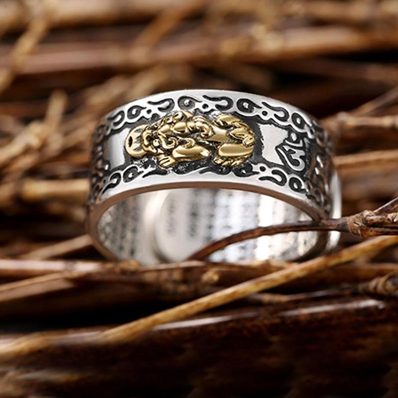 Feng Shui Pixiu Mantra Ring