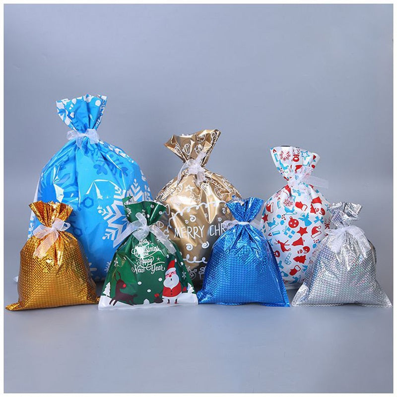 Christmas Drawstring Gift Bag Pack