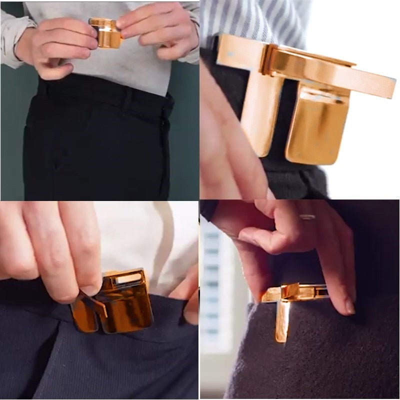 Lazy belt buckle - belt buckle with invisible elastic buckle - Mini POP BUCKLE