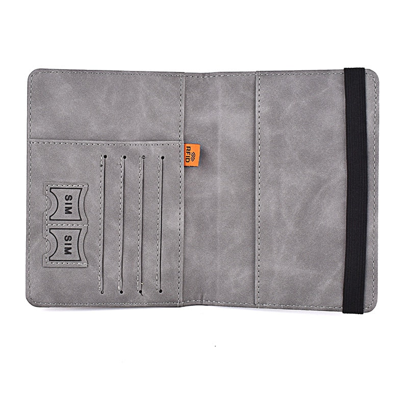 RFID BLOCKING LEATHER CARD WALLET