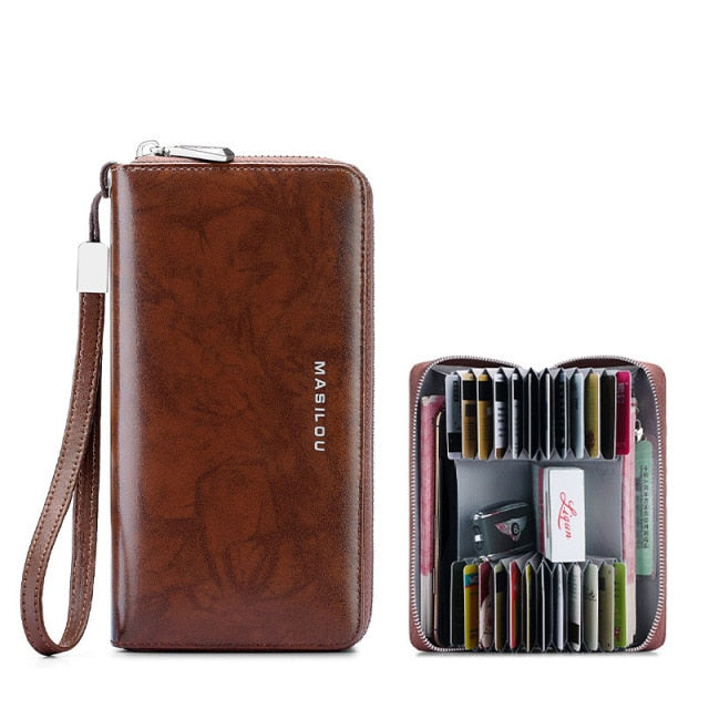 Unisex RFID Long Wallet