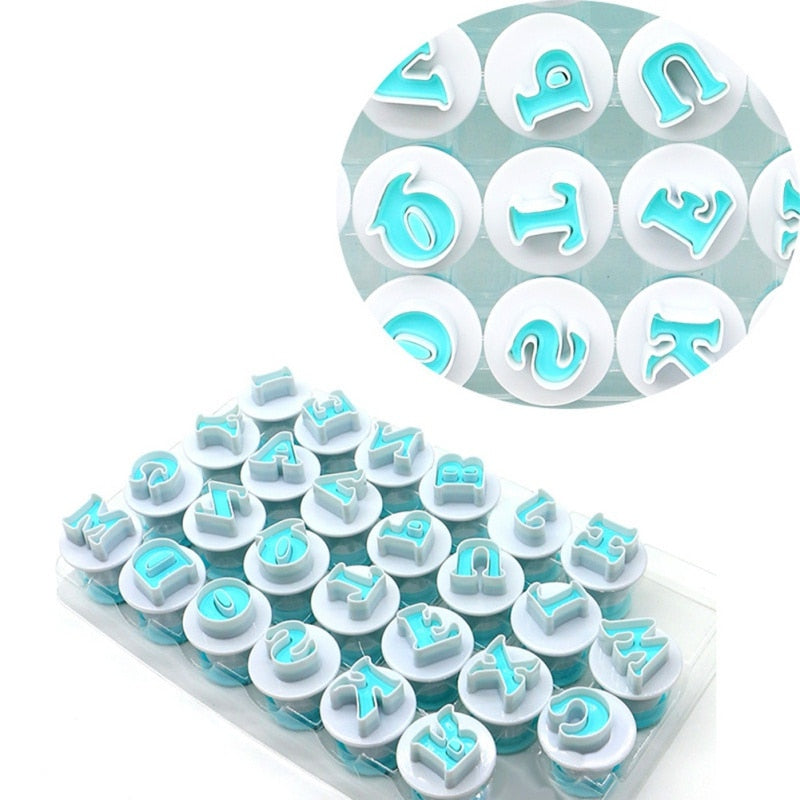 Alphabet Fondant Plunger Cutter