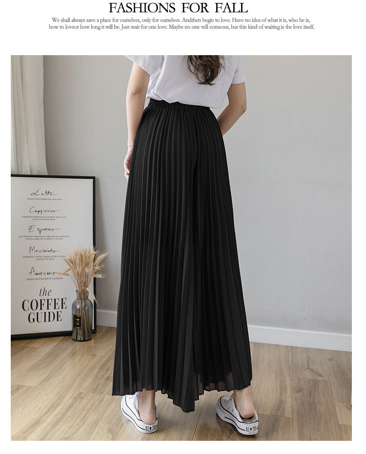 Stylish Pleated Skirt Pants