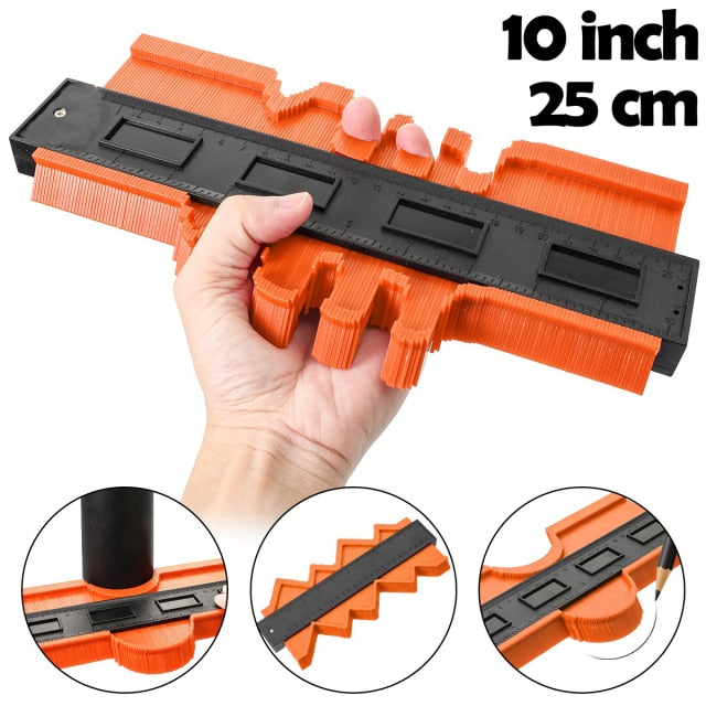 Shape Contour Gauge Duplicator Profile Measuring - Angle Ruler