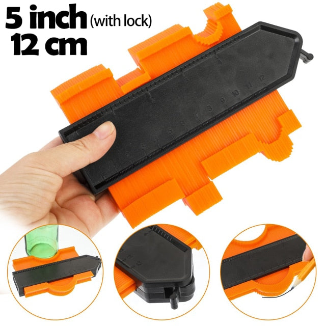 Shape Contour Gauge Duplicator Profile Measuring - Angle Ruler