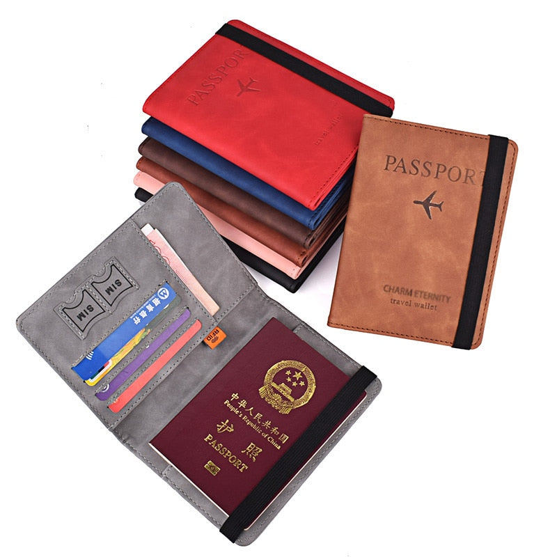 RFID BLOCKING LEATHER CARD WALLET