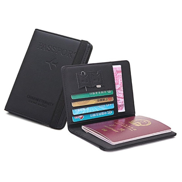 RFID BLOCKING LEATHER CARD WALLET