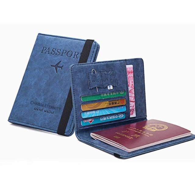 RFID BLOCKING LEATHER CARD WALLET