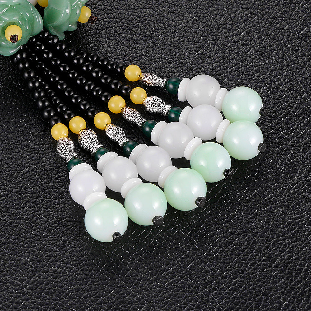 Green Jade Car Car Hanging Charm