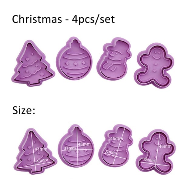 Perfect Stamp Biscuit Mold (4 PCS)