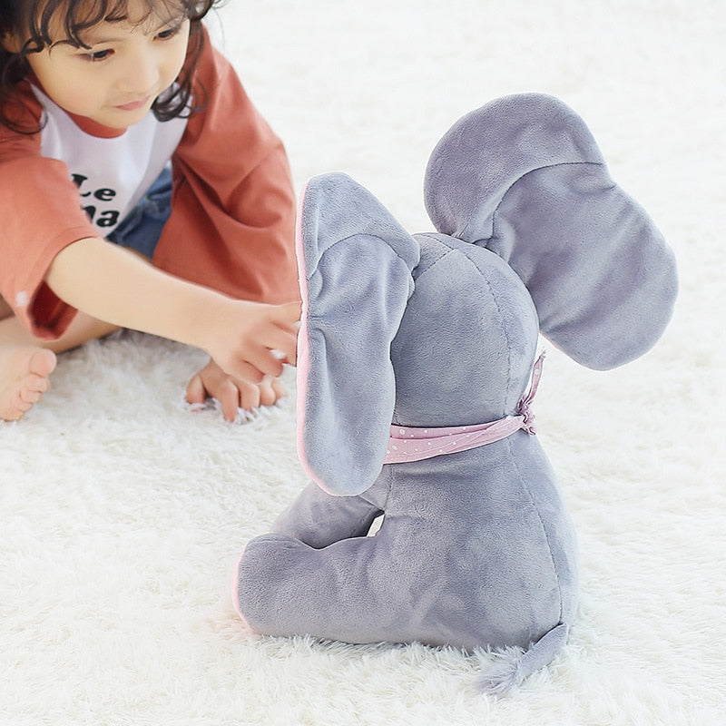 Peek A Boo Stuffed Elephant Plush Toy