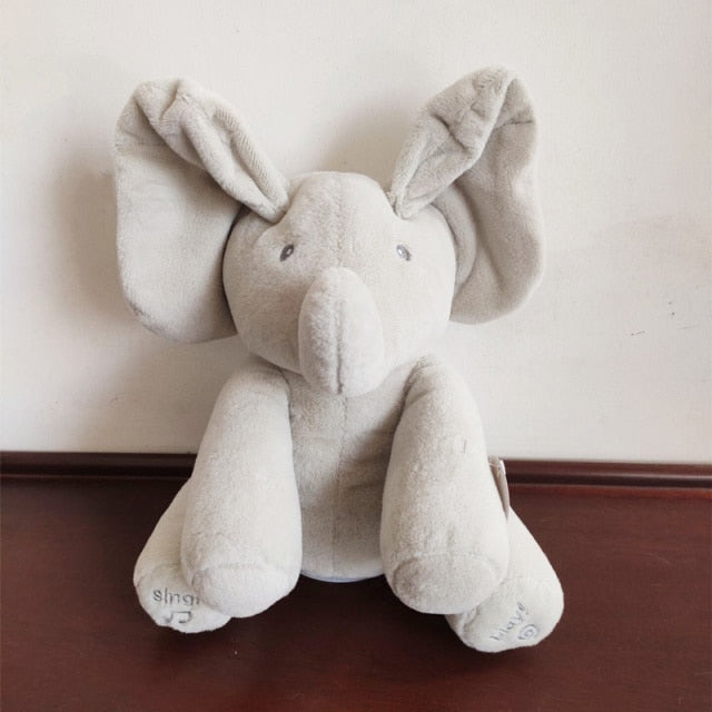 Peek A Boo Stuffed Elephant Plush Toy